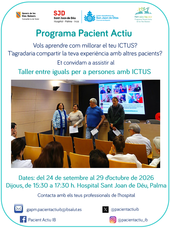 Taller entre iguales para personas con ictus